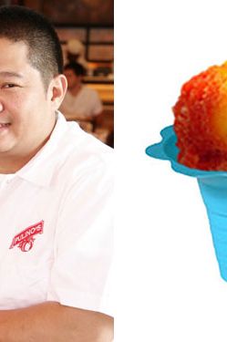 "The warm balmy afternoons in Hawaii would always require some shaved ice, which is a Hawaiian-style snow cone with various tropical-flavored syrups and condiments. Nothing is more refreshing than a rainbow shaved ice with ice cream while sitting at the beach with salty, sandy, sun-baked skin."