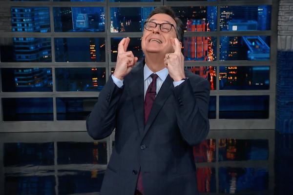 Donald trump gasp 2025 colbert