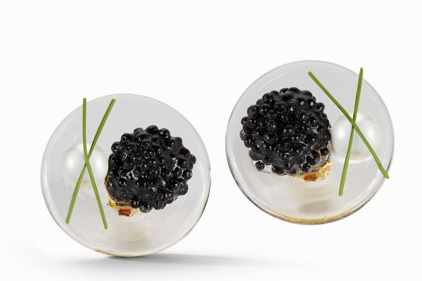 Chefanie Glass Caviar Earring