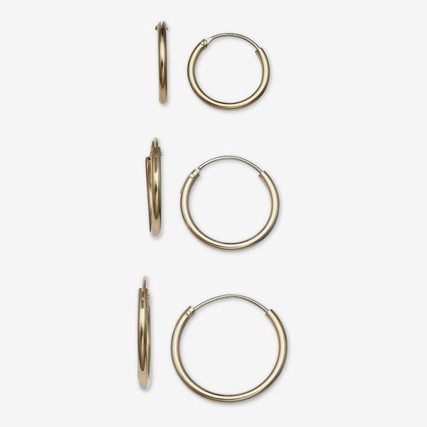 Giani Bernini 3-Pc. Set Small Endless Hoop Earrings