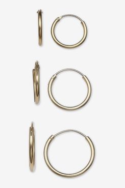 Giani Bernini 3-Pc. Set Small Endless Hoop Earrings