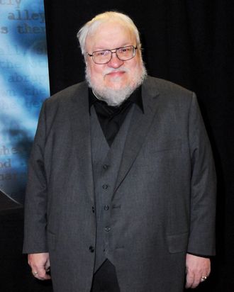 Writer George R.R. Martin arrives at the 2015 Writers Guild Awards at the Hyatt Regency Century Plaza on February 14, 2015 in Los Angeles, California.