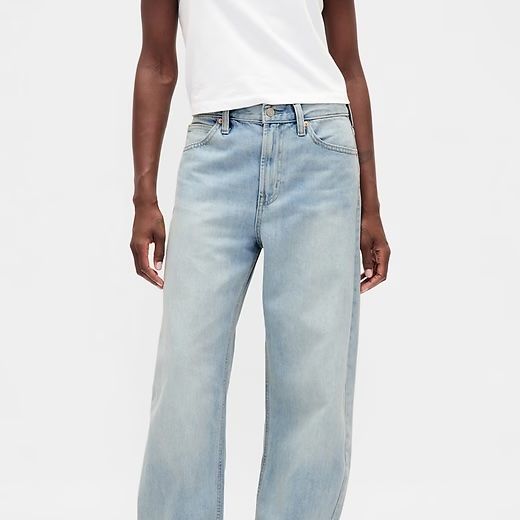 Gap High Rise Barrel Jeans
