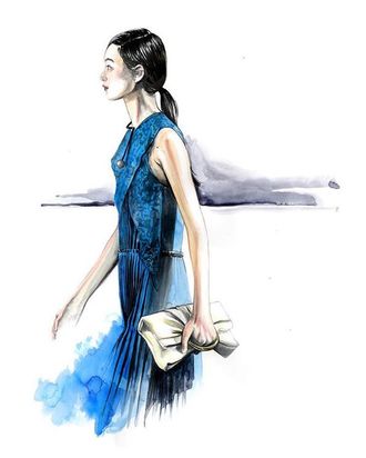 A sketch from Stella McCartney's fall collection.