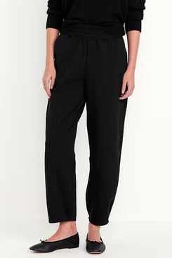 Old Navy High-Waisted Dynamic Fleece Barrel-Leg Pants