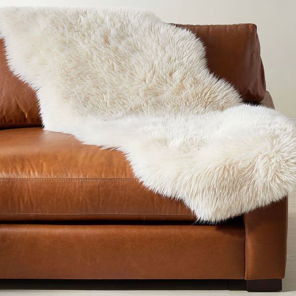 Pottery Barn Luxe Faux Fur Double Length Hide