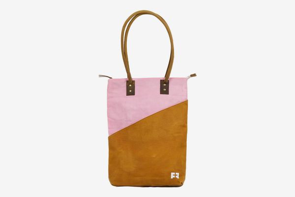 LargeFat Felt Joplin Tall Tote Waxed Canvas Tote Bag