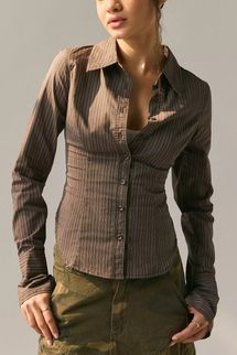 UO Leilani Slim Button Up Shirt