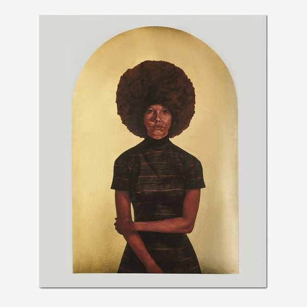 Barkley L. Hendricks Lawdy Mama Gold Foil Print