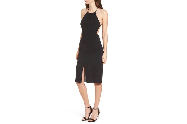 4SI3NNA Backless Sheath Dress