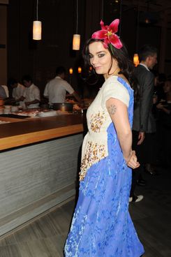 LONDON, ENGLAND - SEPTEMBER 20: (EMBARGOED FOR PUBLICATION IN UK TABLOID NEWSPAPERS UNTIL 48 HOURS AFTER CREATE DATE AND TIME. MANDATORY CREDIT PHOTO BY DAVE M. BENETT/GETTY IMAGES REQUIRED) Bjork attends private dinner hosted by AnOther Magazine to celebrate the latest cover star Bjork at Sake No Hana on September 20, 2010 in London, England. (Photo by Dave M. Benett/Getty Images) *** Local Caption *** Bjork