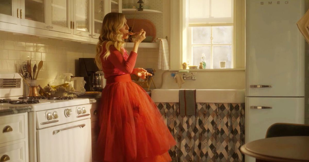 and just like that orange dress Every 'And Just Like That' Season Three Look [PHOTOS]