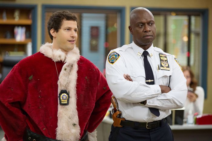 As Captain Holt in Brooklyn Nine-Nine, with Andy Samberg.