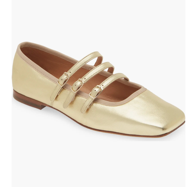 Mansur Gavriel Square Toe Mary Jane Flat