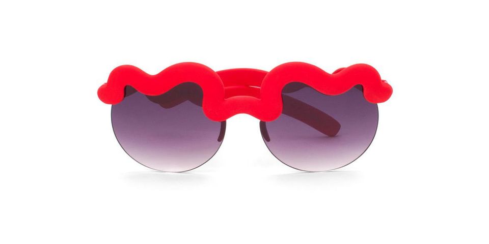 Zero UV Red Squiggle Sunglasses