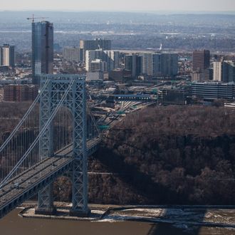 FORT LEE, NJ - JANUARY 09: The New Jersey side of the George Washington Bridge, which connects Fort Lee, NJ, and New York City, is seen on January 9, 2014 in Fort Lee, New Jersey. New Jersey Governor Chris Christie is currently caught in a political scandal, in which one of his aides ordered The Port Authority of New York and New Jersey to purposely cause traffic jams at the on-ramps to the George Washington Bridge in Fort Lee, NJ, due to political disagreements between Governor Christie and the mayor of Fort Lee. Christie claims he had no knowledge of issue and has since fired the aide. (Photo by Andrew Burton/Getty Images)