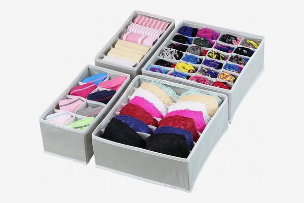 Underwear Sock Tie Storage Organizer Drawer Bra Panties Divider Tidy Wardrobe D 
