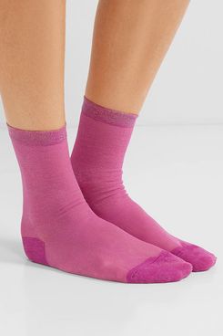 Falke Rainbow metallic stretch-knit socks