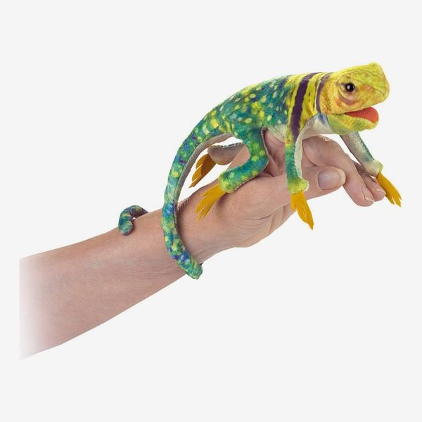 Folkmanis Mini Collared Lizard Finger Puppet