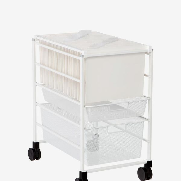 Elfa Mesh File Cart