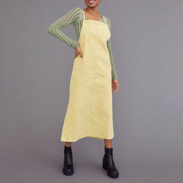 UO Ryan Midi Apron Dress