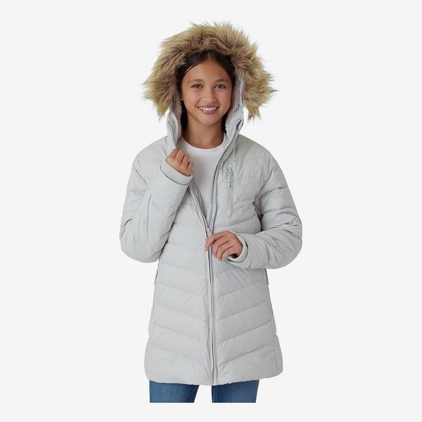 Eddie Bauer Girl's Long Parka Jacket - Down Bubble Coat with Fur Hood