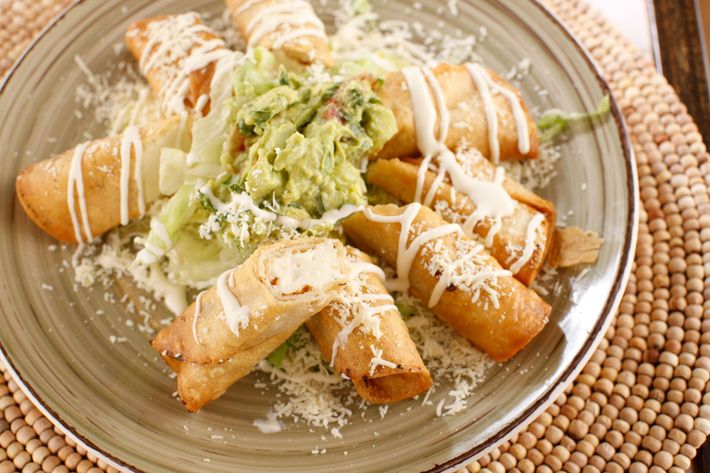 Flautas de queso: rolled tortilla stuffed with cheese and fried.