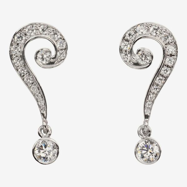 EB Modern Question Earrings (XL)