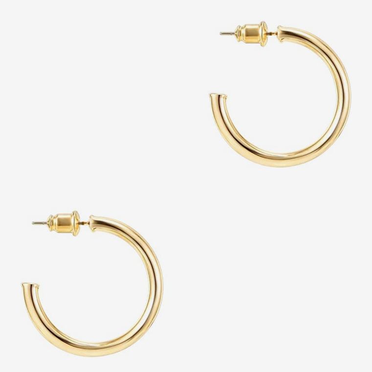 PAVOI 14K Gold Plated Hoop Earrings For Women