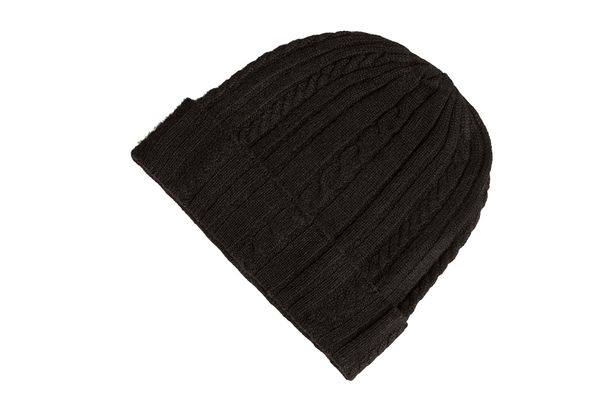 Fishers Finery 100% Pure Cashmere Cable Knit Hat