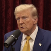 Donald Trump appearing on the Joe Rogan Experience podcast