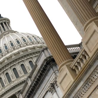 WASHINGTON, DC - NOVEMBER 21: U.S. The U.S. Capitol is seen as Republican and Democratic members of the 