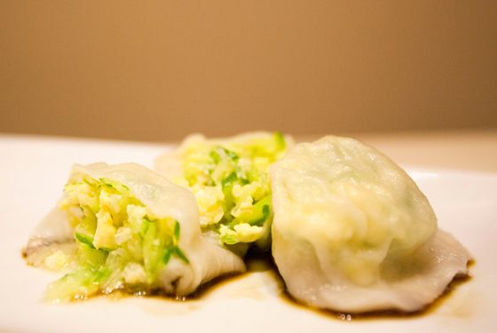 For all of her egg dumplings, You scrambles them for the fluffy, tender texture.