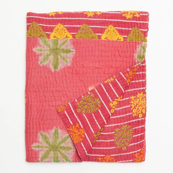 Anchal Small Kantha Quilt Throw No. 230123