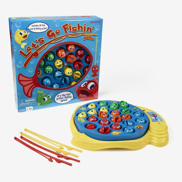 Let's Go Fishin' Game by Pressman - The Original Fast-Action Fishing Game!, 1-4 players