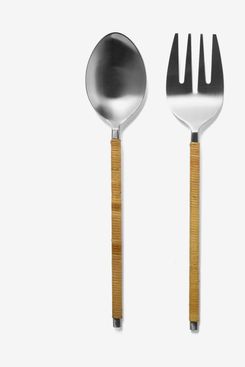 Sur La Table Rattan Salad Servers