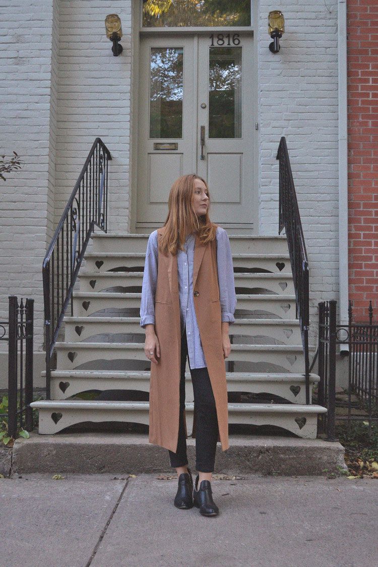 12 Ways to Wear a Long Vest This Fall