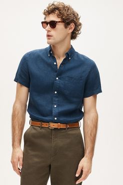 J. Crew Short Sleeve Linen Shirt