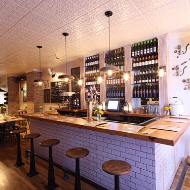 Eating at the bar is encouraged.