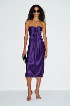Ref x Alexa Chung Radziwill Silk Dress