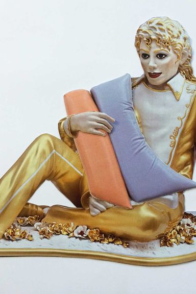 Jeff Koons x Justin Adian. Collage.
