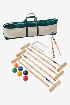 L.L Bean Maine Coast Croquet Set with Boat and Tote