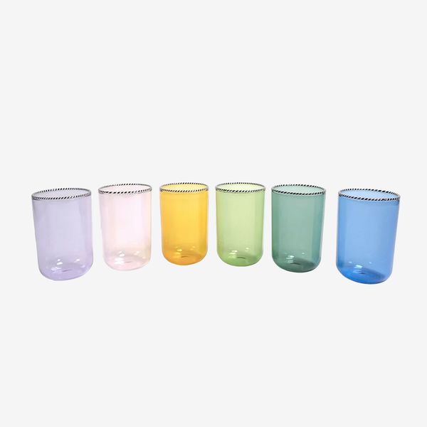 Fredericks and Mae Large Rainbow Glass Set