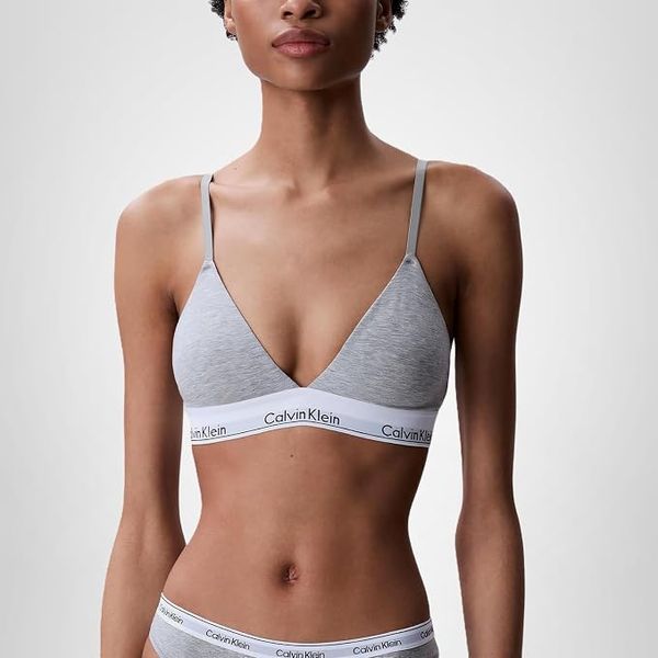 Calvin Klein Modern Cotton Lightly Lined Triangle Wireless Bralette