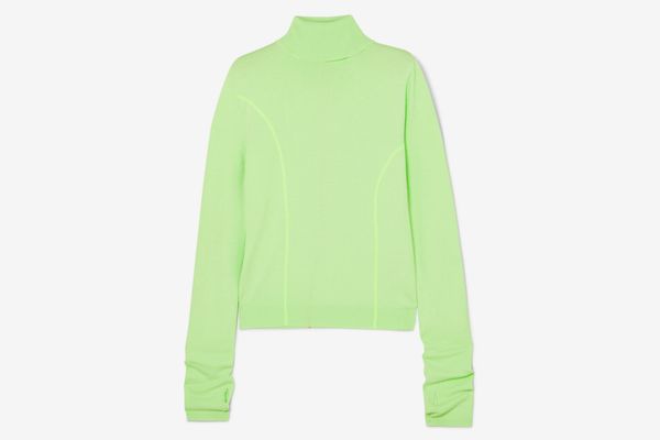 Andersson Bell Neon Knitted Turtleneck Sweater