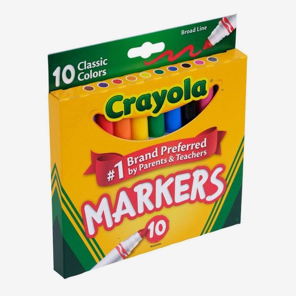 Crayola 10-Count Broad-Line Markers, Classic Colors