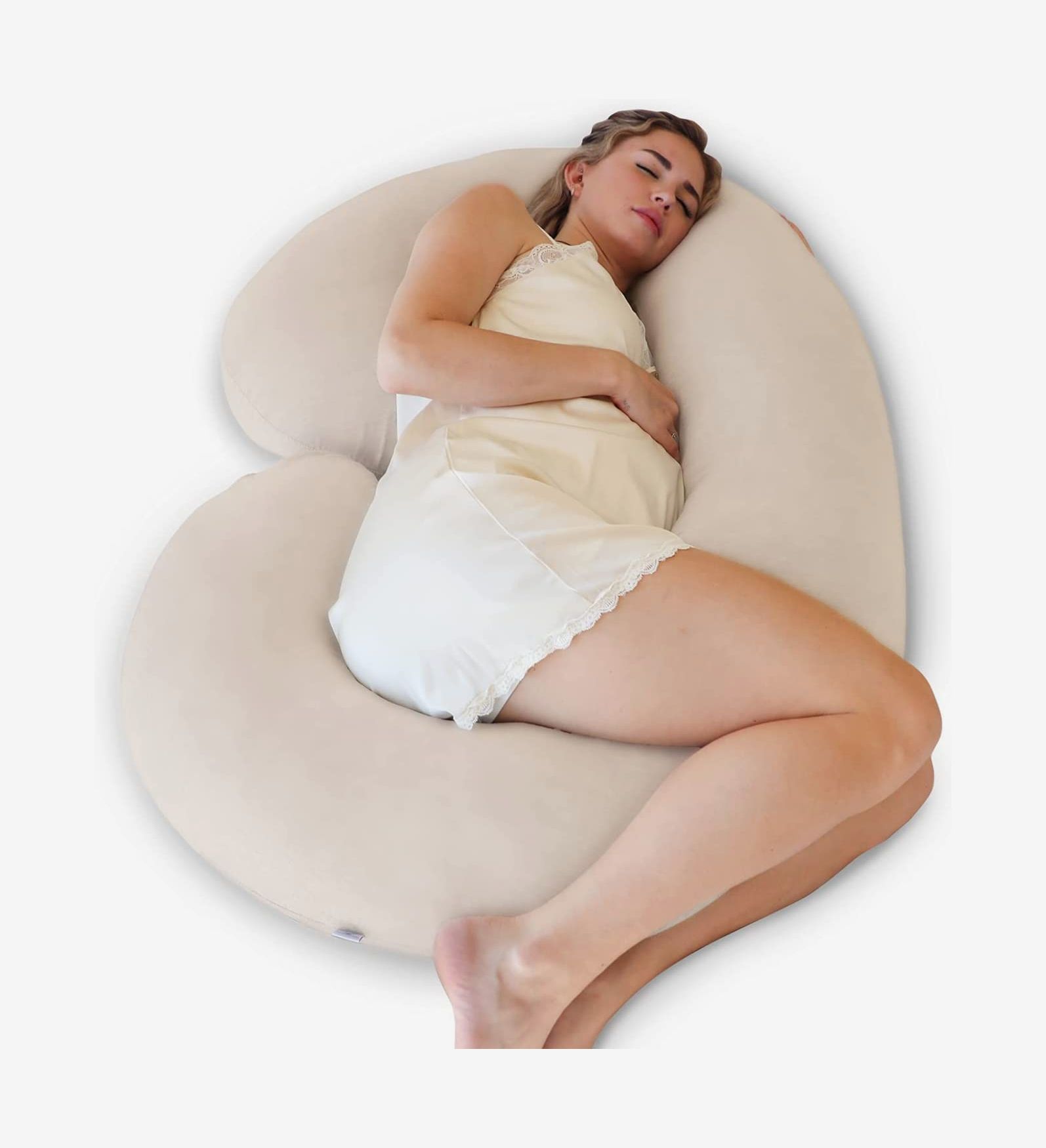Sanitary Pregnancy Body Pillow Case Cotton Cover Maternity Sleeping Feeding 