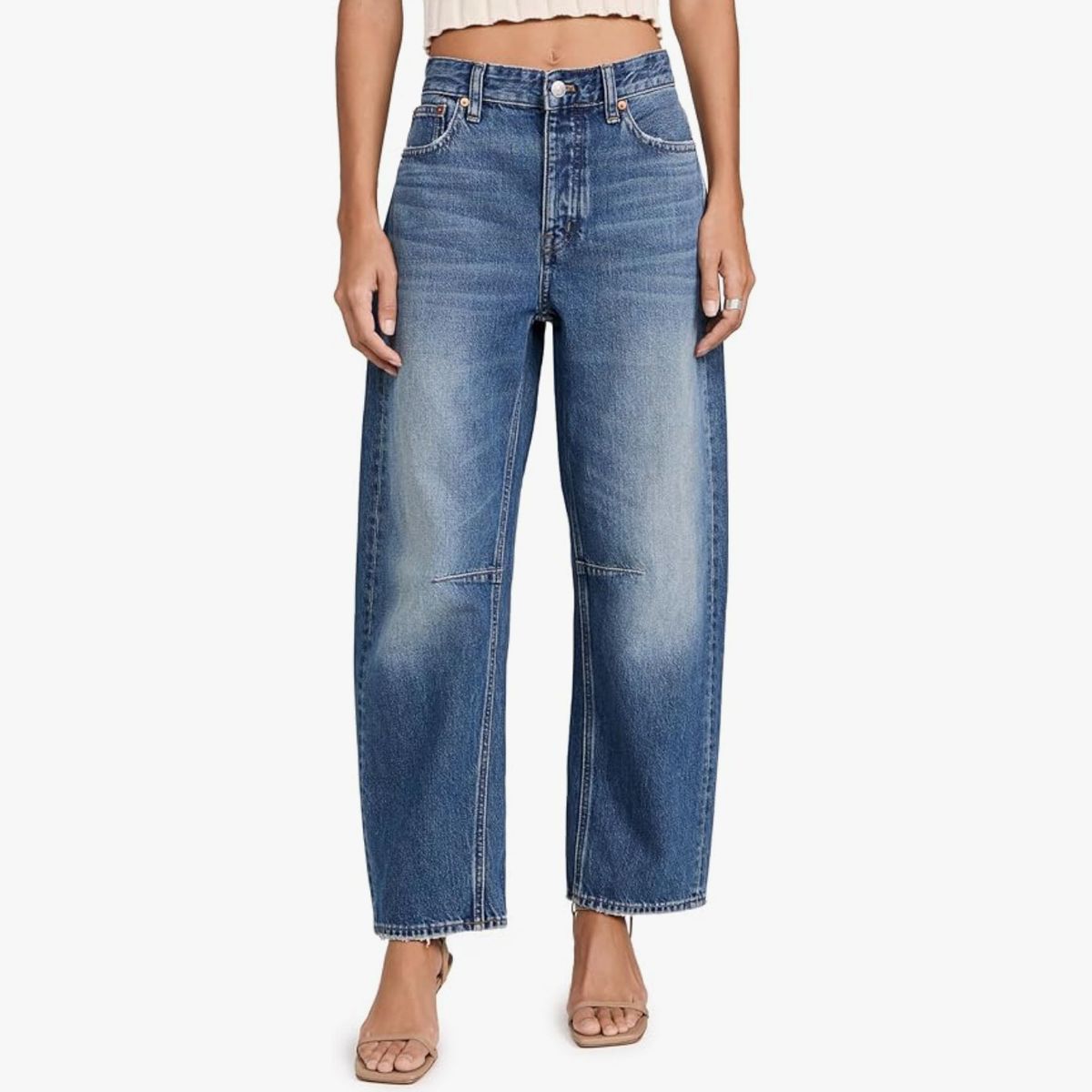 Madewell Women’s The Darted Barrel-Leg Jean