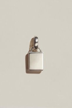 J.Hannah Rectangle Signet Pendant - Silver