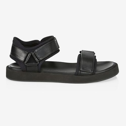 The Row Hook and Loop Leather Sport Sandals